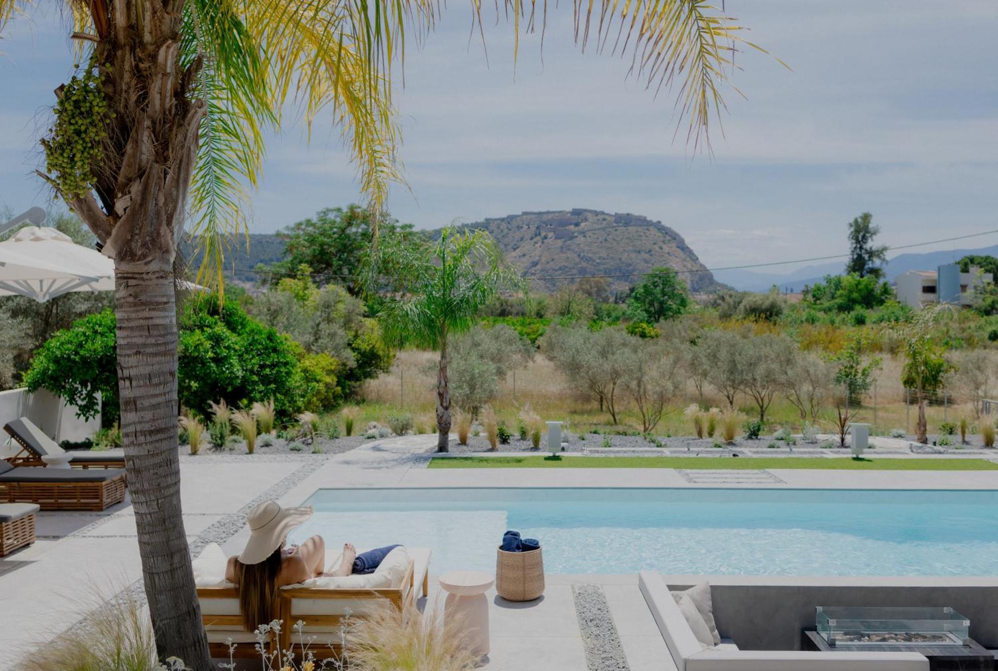 Nafplio Blue Topaz Poolside Villa Exterior photo